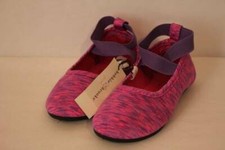 NEW Girls Shoes Size 3 Casual Slip On Ballet Flats Pink Purple Ballerinas School
