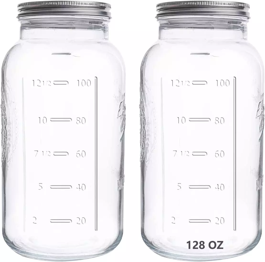 20 Pack Glass Mason Jars, 12 oz Clear Glass Jars with Regular Mouth and  Silver Metal lids, Canning Jars for Food Storage, Vegetables and Dry Food