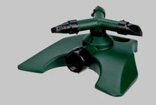 Home Plus Sled Base 3-Arm Rotating Sprinkler Green Throw Spray Range 25' 58221A