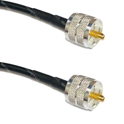 LMR240 PL259 UHF Male to PL259 UHF Male Coax RF Cable USA-Ship Lot