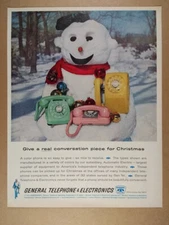 1962 GT&E General Telephone Automatic Electric Color Phones vintage print Ad