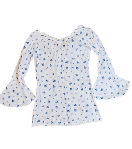 Victoria’s Secret vintage country dress nightgown blue white floral S - Picture 2 of 8