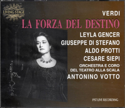 3 CDs Verdi LA FORZA DEL DESTINO Di Stefano Gencer Votto | excellent (C7942)