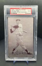 1939 - 1946 Exhibits TED WILLIAMS Boston Red Sox Card PSA GRADED #9 NOT SHOWING