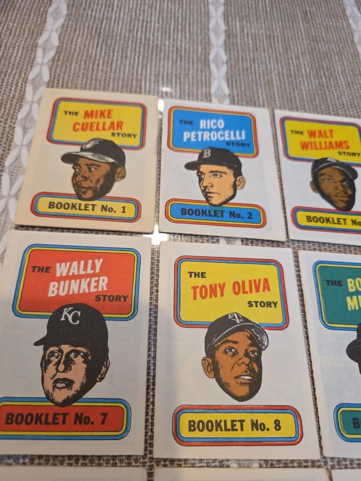 Vintage 1970 Topps Baseball The Story Booklet Comic NEAR SET of 19 EXMT Rare - Image 2 of 4