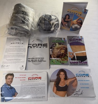 Gunnar Peterson Core Secrets 2-in-1 DVD w/ Ball & Pump Box (in Plastic) Manuals