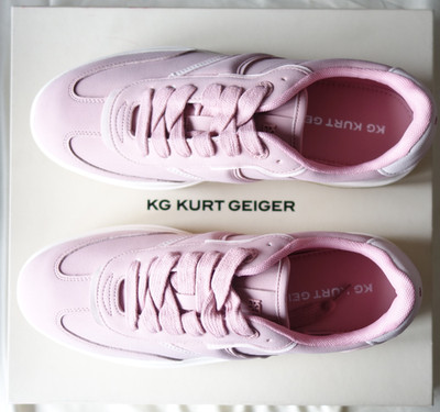 Kurt Geiger London Kick Pink Lace Up Sneaker Größe 40