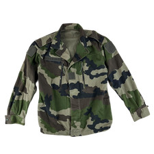 French Army Jacket CCE Camouflage F2 Woodland Central Europe Vintage 90s Large