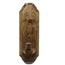 Vintage HOMCO Home Interiors and Gifts Oak Glen Wood Sconce 12333 Candle Holder