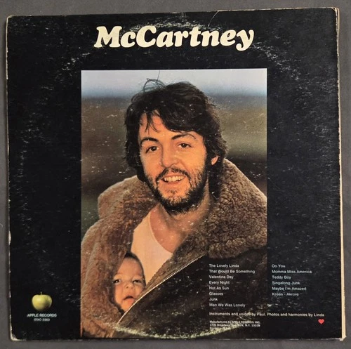 McCartney by Paul McCartney 1970 Vinyl Record LP Apple Records STAO 3363