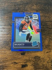 2022 Donruss Optic Nik Bonitto Blue Prizm Rated Rookie /179 Broncos RC