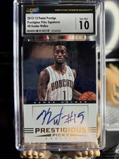 2012-13 Prestige - Prestigious Picks Signatures Kemba Walker CSG 10 #8 (AU, RC)