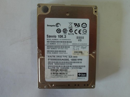 Lot Of 9* Seagate Savvio 10K.3 ST9300603SS - Hard Drive - 300 GB - SAS-2 (391) - Photo 5/7