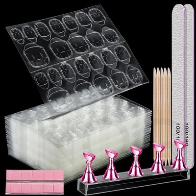 20 Sheet Nail Adhesive Tabs With Stand for Press Ons, Double Sided Glue Sticker