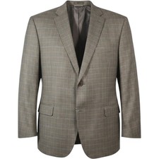 Ralph Lauren Chaps Glen Sport Coat Mens Stretch Blazer Jacket Houndstooth 46