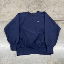 vintage champion made in usa navy reverse weave crewneck size xl