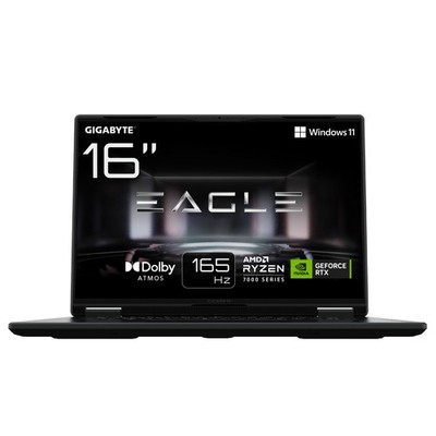 GIGABYTE Eagle Gaming Laptop - 16 Zoll AMD Ryzen  5 7533HS GB 512 NVIDIA GeForce