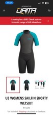 Image of Urban Beach - Sail Fin Women’s Short Wetsuit Size L Ideal For Watersports
