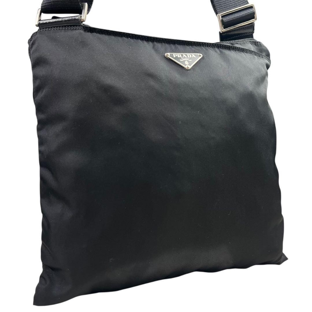 Excellent condition Prada triangular logo nylon l… - image 1