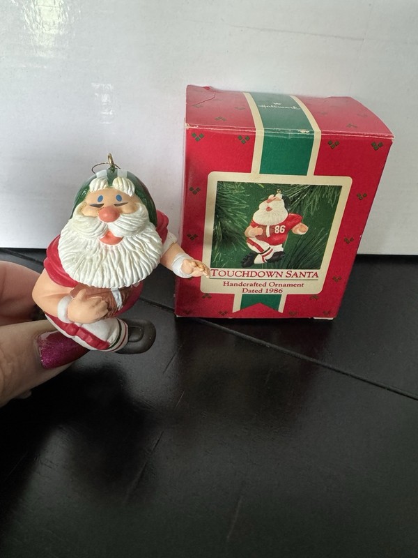 Hallmark Keepsake Touchdown Santa Handcrafted Ornament