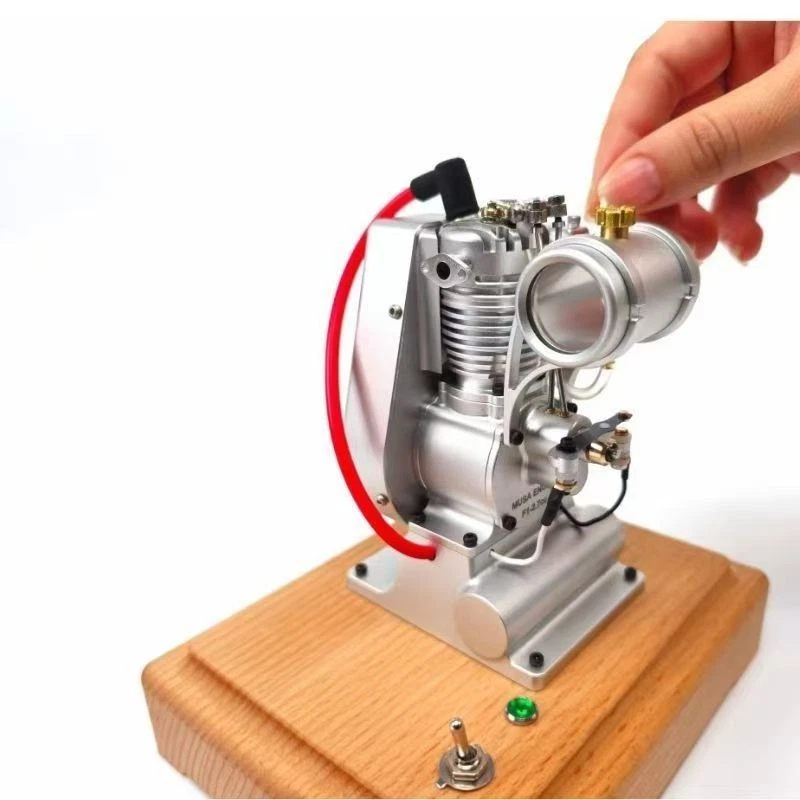 Mini monocilíndrico cuatro tiempos metal motor gasolina modelo, nuevo Foto 3 de 4