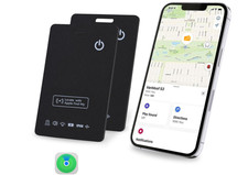 2 pack Air Card Tag Rechargeable Wallet Tracker Thin 1.6mm, Apple IOS Only