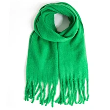 Women's Scarf Big Colorful Thick Blanket Wrap Winter Oversized Warm Chunky