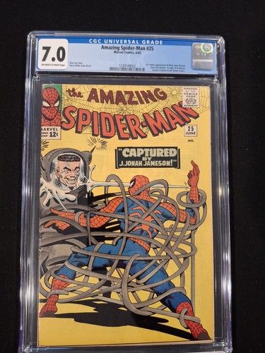 Amazing Spider-Man 25 Marvel 1965 CGC 7.0 1st Cameo Mary Jane 1st Spencer Smyth