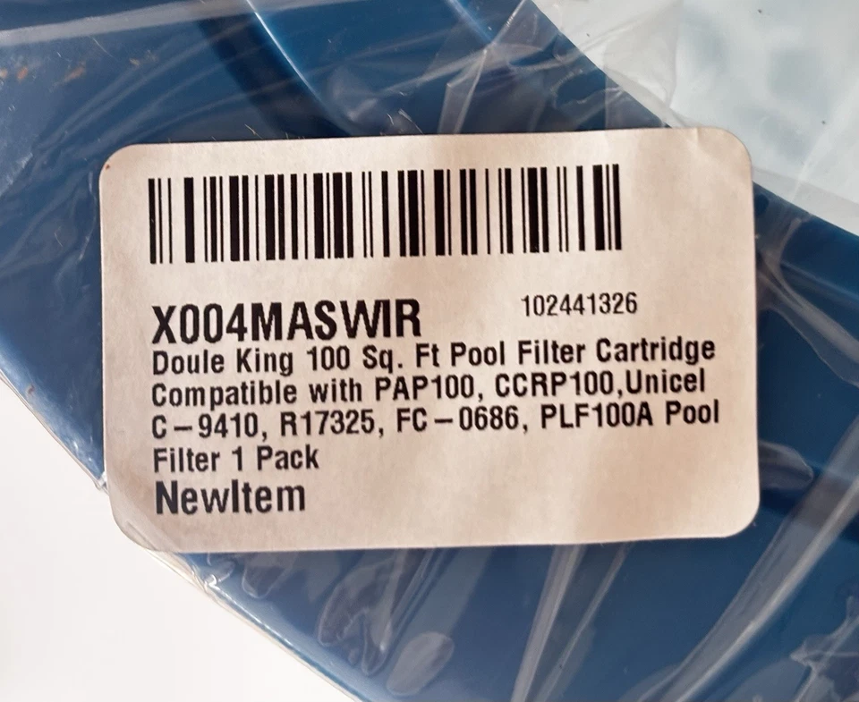 Cartucho de filtro de piscina de 100 pies cuadrados PAP100 CCRP100 Unicel C9410 R17325 FC0686 PLF100A Foto 3 de 3