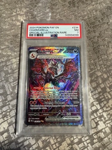 2024 Pokemon PAF EN CHARIZARD EX SPECIAL ILLUSTRATION RARE PSA 7