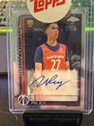WILL RILEY 2025-26 TOPPS CHROME ROOKIE AUTO #TCAR-WR BASKETBALL WIZARDS I307