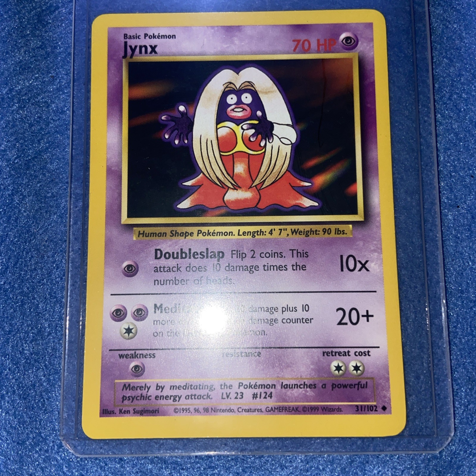 1999 Pokémon Jynx 31/102 Base Set 1st Edition Shadowless  – Pack Fresh – NM/M