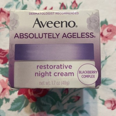 Aveeno Absolutely Ageless Restorative Night Cream BlackBerry Complex NIB READ