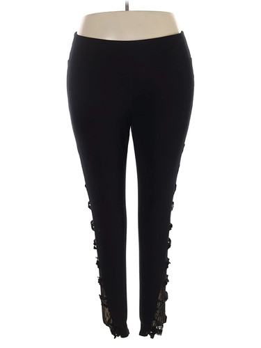 LIVI Active Women Black Active Pants 22 Plus