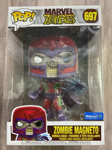 Funko Pop! Marvel: Zombie Magneto #697 Walmart Exclusive 10" Vinyl Figure -CN H