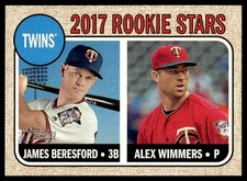 James Beresford RC/Alex Wimmers RC 2017 Topps Heritage #179 31426 Baseball Card