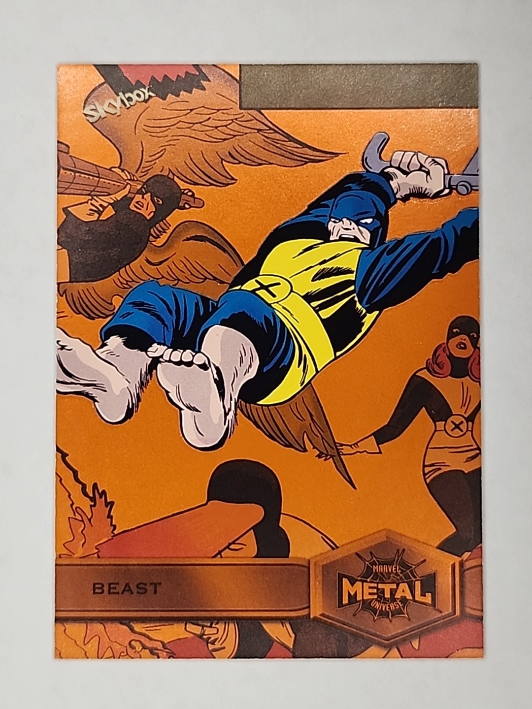 2022 Marvel Metal Universe Spider-Man Orange Light FX Beast #107 07/25