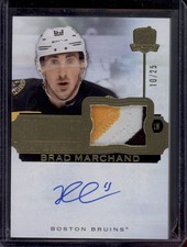 2022-23 The Cup Brad Marchand Signature Materials Patch Auto 3-Color SSP /25