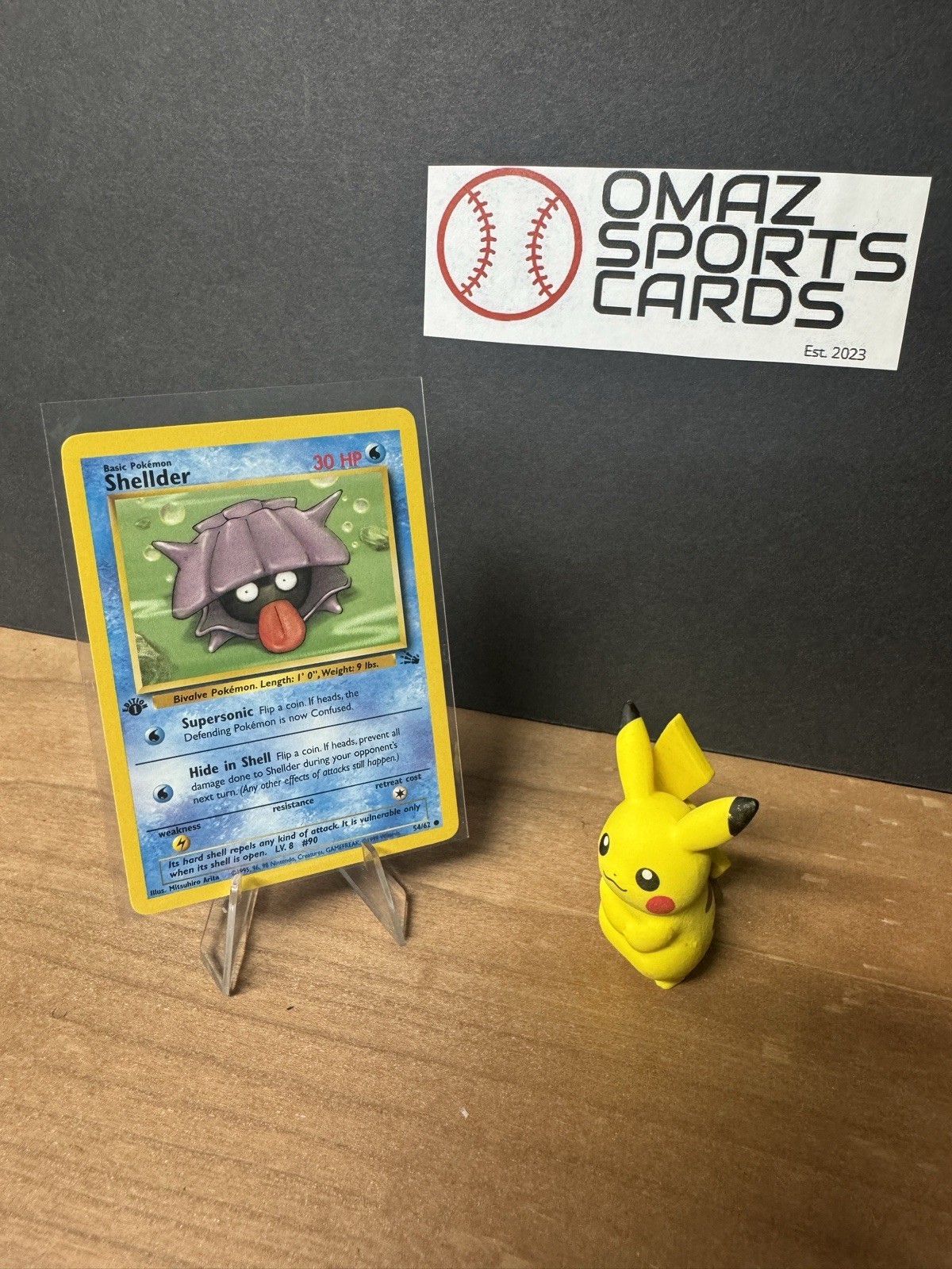 Shellder #54/62 - 1st Edition Fossil - Non Holo Pokemon - NM