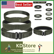 Heavy-Duty Tactical Molle Battle Belt with Quick-Release System