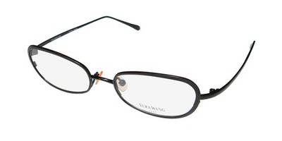 NEW VERA WANG LUXE REGAL GLASSES FULL-RIM WOMENS BLACK JAPAN CAT EYE METAL BK