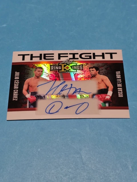 2026 Blattring Könige Julio Cesar Chavez Oscar De La Hoya Auto The Fight 4/4
