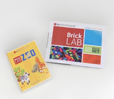 PCS Edventure Brick Lab Zoology 654 Pcs Lego Open Box Grade 3 / 4 Complete Book