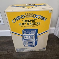 Waco "Casino Crown" Novelty Slot Machine Table Top Tested Working w/ Box  #6998