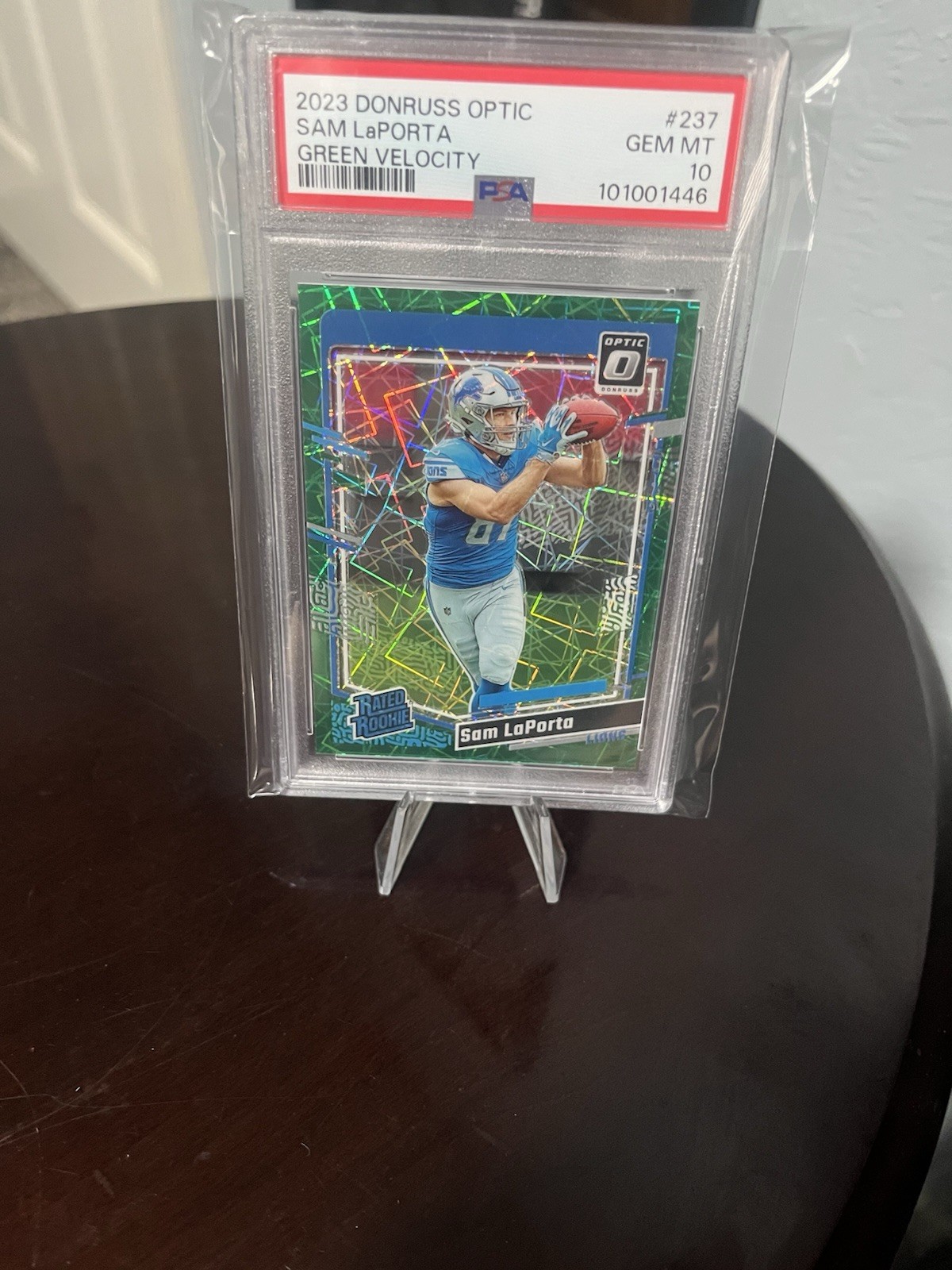 Sam LaPorta Panini Donruss Optic #237 Green Velocity
