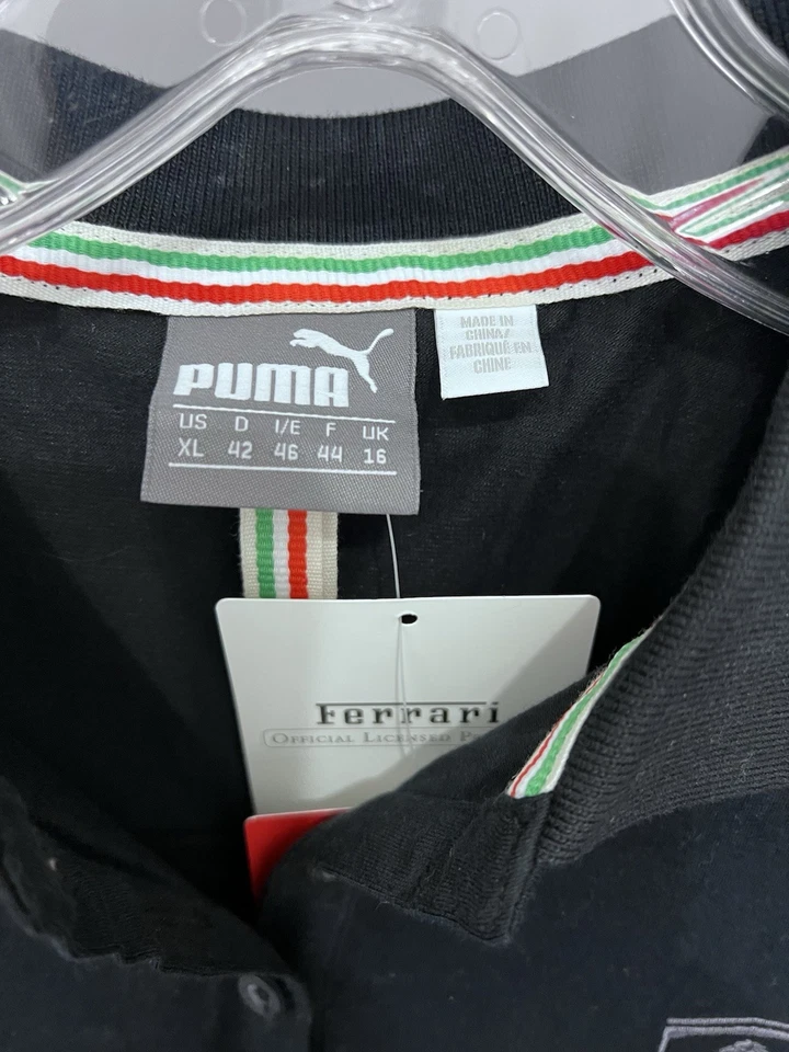 Puma Scuderia Ferrari Polo Shirt  Women’s Size Xl , Black [568451-01] - Image 3 of 4