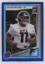 2025 Panini Donruss Optic Rated Rookie Blue Hyper Prizm Jalon Walker #290 1o6x