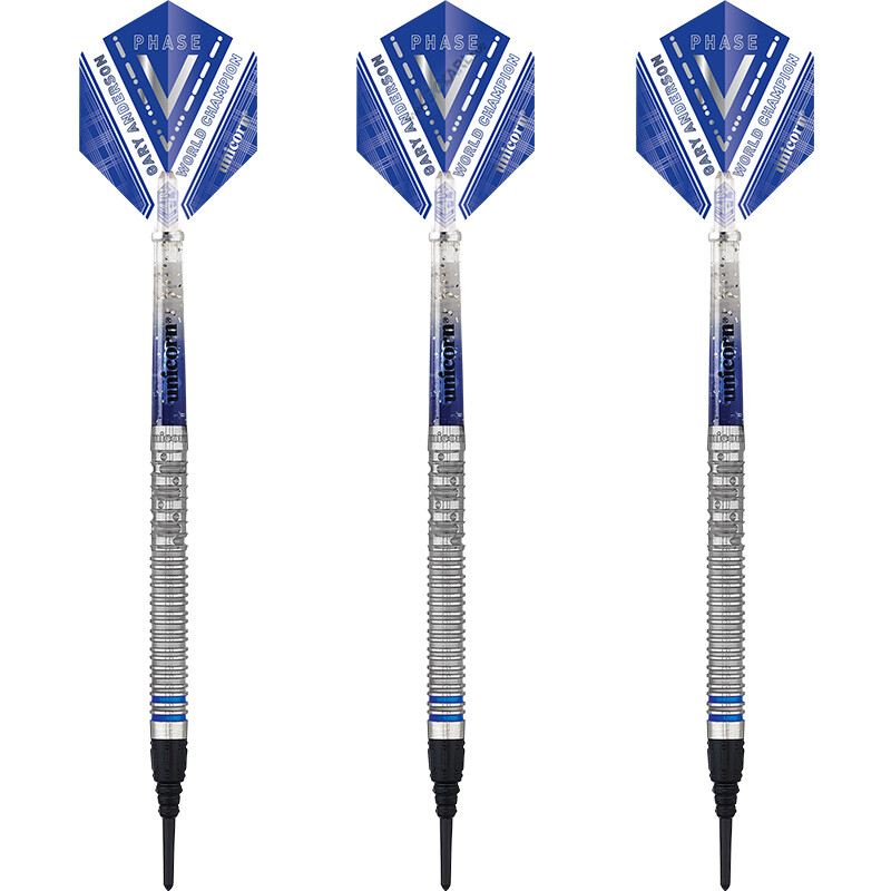 Мягкие дротики Unicorn Soft Darts WC Gary Anderson Phase 5 с мягким наконечником из 70 вольфрама 16790₽