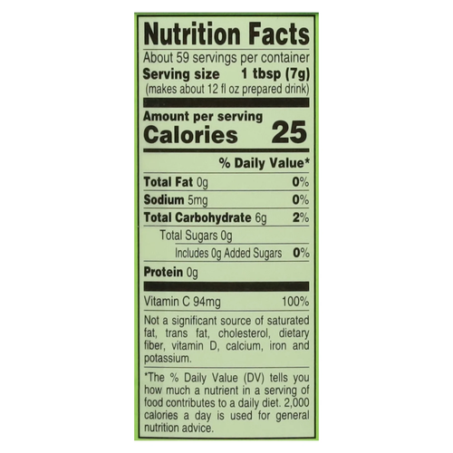 Zero Sugar Grüner Tee Antioxidans Eistee Mischung, 13,9 Oz Kanister - Bild 10 von 12