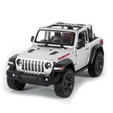 5" Die-cast: 2018 Jeep Wrangler Rubicon Conv. Silver 1/34 Scale